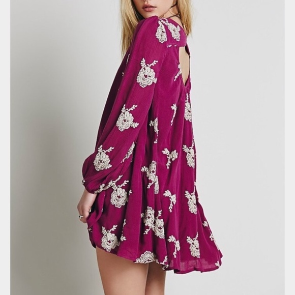 Free People Dresses & Skirts - Free People Boho Austin Dress Pink Magenta M